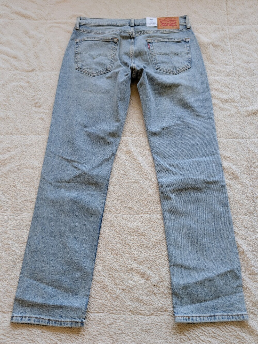Levis Mens 33x30 511 Slim Straight Leg Jeans - Picture 3 of 5